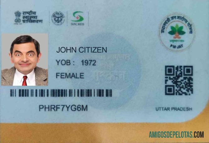 Cartão Médico da Índia Uttar Pradesh baixar para verificação